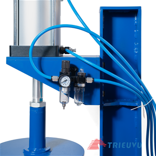 Máy đóng nắp thùng nhựa 20L khí nén