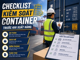 checklist kiem soat container truoc khi xuat hang